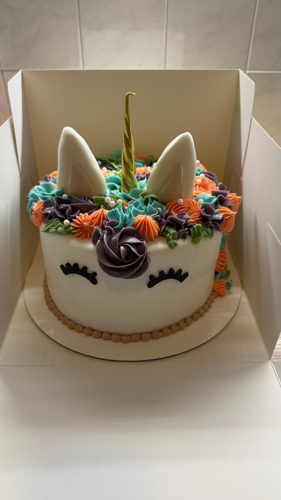 Unicorn taart